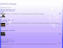 Tablet Screenshot of boldfacebeauty.blogspot.com