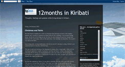 Desktop Screenshot of 12months-in-kiribati.blogspot.com