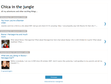 Tablet Screenshot of chica-in-the-jungle.blogspot.com