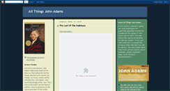 Desktop Screenshot of allthingsjohnadams.blogspot.com