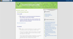 Desktop Screenshot of healthedinteractive.blogspot.com