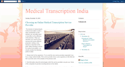 Desktop Screenshot of medicaltranscriptionservicesindia.blogspot.com