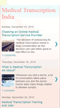 Mobile Screenshot of medicaltranscriptionservicesindia.blogspot.com