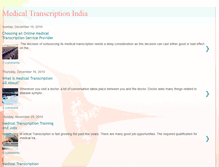 Tablet Screenshot of medicaltranscriptionservicesindia.blogspot.com