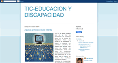 Desktop Screenshot of educdiscapacidad.blogspot.com