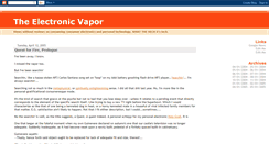 Desktop Screenshot of electronicvapor.blogspot.com