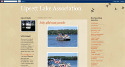 Desktop Screenshot of lipsettlakeassociation.blogspot.com