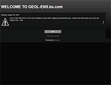 Tablet Screenshot of geol-ens.blogspot.com