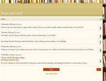 Tablet Screenshot of beanzaround.blogspot.com