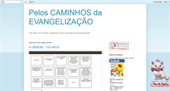 Desktop Screenshot of peloscaminhosdaevangelizacao.blogspot.com