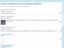 Tablet Screenshot of peloscaminhosdaevangelizacao.blogspot.com