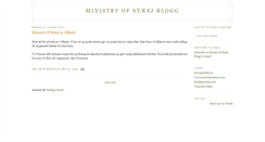 Desktop Screenshot of ministryofstasj.blogspot.com