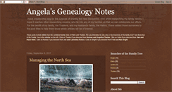 Desktop Screenshot of angelasgenealogynotes.blogspot.com