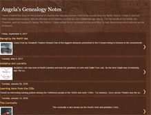 Tablet Screenshot of angelasgenealogynotes.blogspot.com