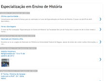 Tablet Screenshot of especializacaoemensinodehistoria.blogspot.com