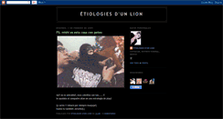 Desktop Screenshot of etiologiesdelion.blogspot.com