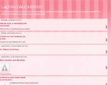 Tablet Screenshot of lacosdecarinhos.blogspot.com