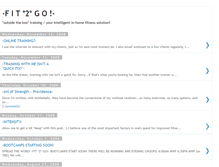 Tablet Screenshot of fit2gotraining.blogspot.com