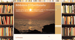 Desktop Screenshot of elescriturario.blogspot.com