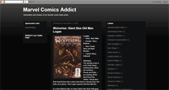 Desktop Screenshot of marvelcomicsaddict.blogspot.com