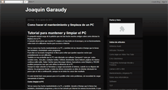 Desktop Screenshot of joaquingaraudy.blogspot.com