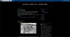 Desktop Screenshot of niveauzero.blogspot.com