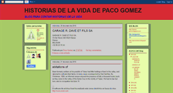 Desktop Screenshot of pacogomez-historiasdelavida.blogspot.com