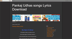 Desktop Screenshot of pankajudhas.blogspot.com