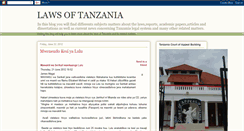 Desktop Screenshot of mbasajohn-tanzanialaws.blogspot.com