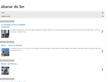 Tablet Screenshot of abanar-do-ser.blogspot.com