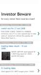 Mobile Screenshot of investorbeware.blogspot.com