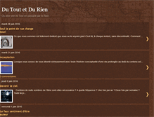 Tablet Screenshot of du-tout-et-du-rien.blogspot.com