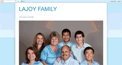 Desktop Screenshot of lajoyfamily.blogspot.com