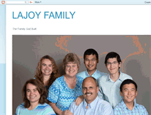 Tablet Screenshot of lajoyfamily.blogspot.com