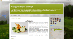 Desktop Screenshot of gyogynovenyek-patikaja.blogspot.com