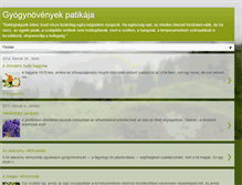 Tablet Screenshot of gyogynovenyek-patikaja.blogspot.com