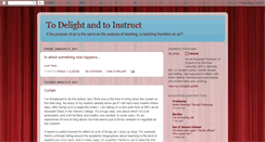 Desktop Screenshot of delightandinstruct.blogspot.com