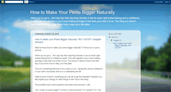 Desktop Screenshot of makeyourpenisbiggernaturally.blogspot.com