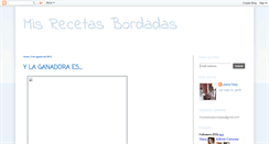 Desktop Screenshot of misrecetasbordadas.blogspot.com