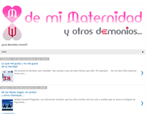 Tablet Screenshot of demimaternidadyotrosdemonios.blogspot.com