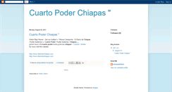 Desktop Screenshot of cuartopoderchiapas.blogspot.com
