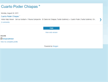 Tablet Screenshot of cuartopoderchiapas.blogspot.com