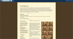 Desktop Screenshot of cruel-karen.blogspot.com