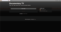 Desktop Screenshot of documentarychannel.blogspot.com