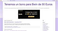 Desktop Screenshot of bono50euros.blogspot.com
