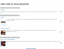 Tablet Screenshot of hayvidaenotrosplanetas.blogspot.com