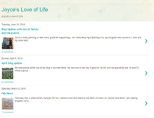 Tablet Screenshot of joycesloveoflife.blogspot.com