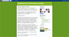 Desktop Screenshot of confessionsofarecoveringjournalist.blogspot.com