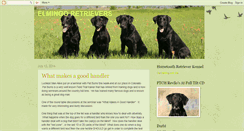 Desktop Screenshot of elmingoretrievers.blogspot.com