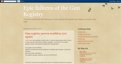 Desktop Screenshot of epicfailuresgunregistry.blogspot.com